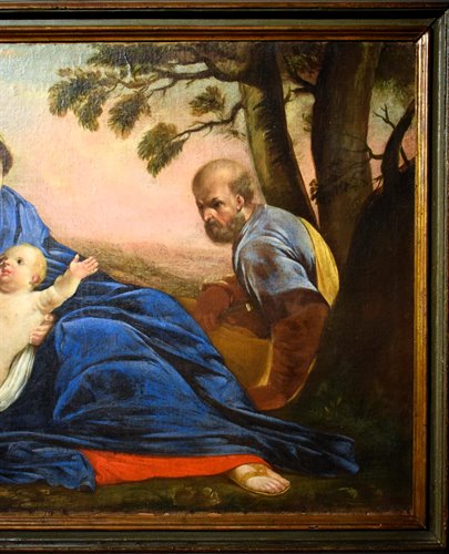 "The Holy Family: Rest During the Flight into Egypt"